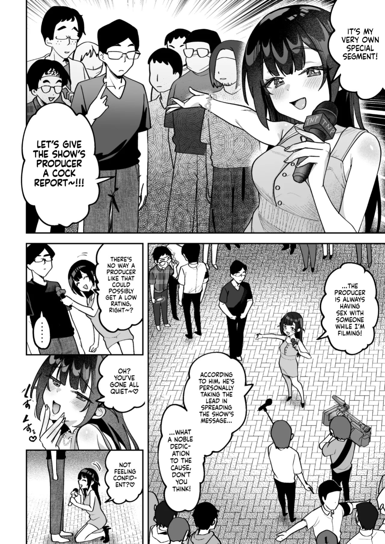 [Uzura Frontier (Mukimoto Koko)] Ochinpo Gourmet Reporter Mue-chan | Mue-Chan, Penis Gourmet Reporter [English] [gotbored] [Digital]