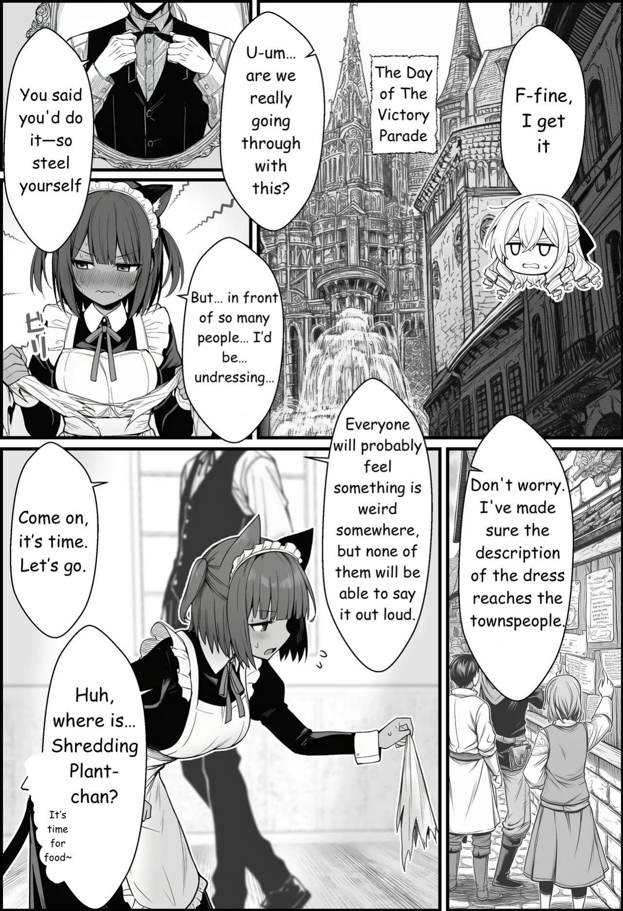 [COMIC Ainu] A Story About Teaching a Selfish Princess—Who Rules with Tyranny—a Lesson by Dressing Her in an Invisible Gown [AI Generated]