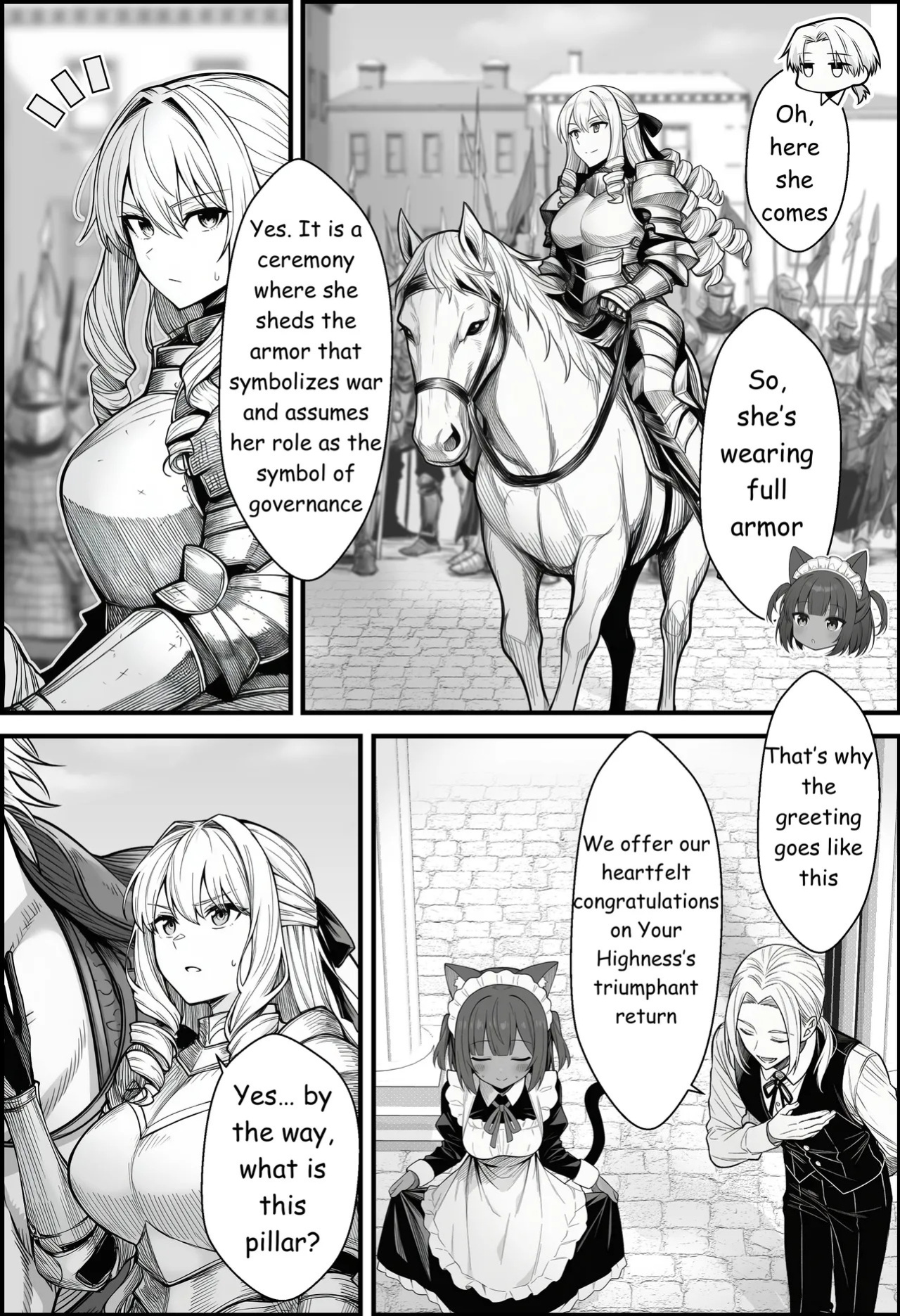 [COMIC Ainu] A Story About Teaching a Selfish Princess—Who Rules with Tyranny—a Lesson by Dressing Her in an Invisible Gown [AI Generated]
