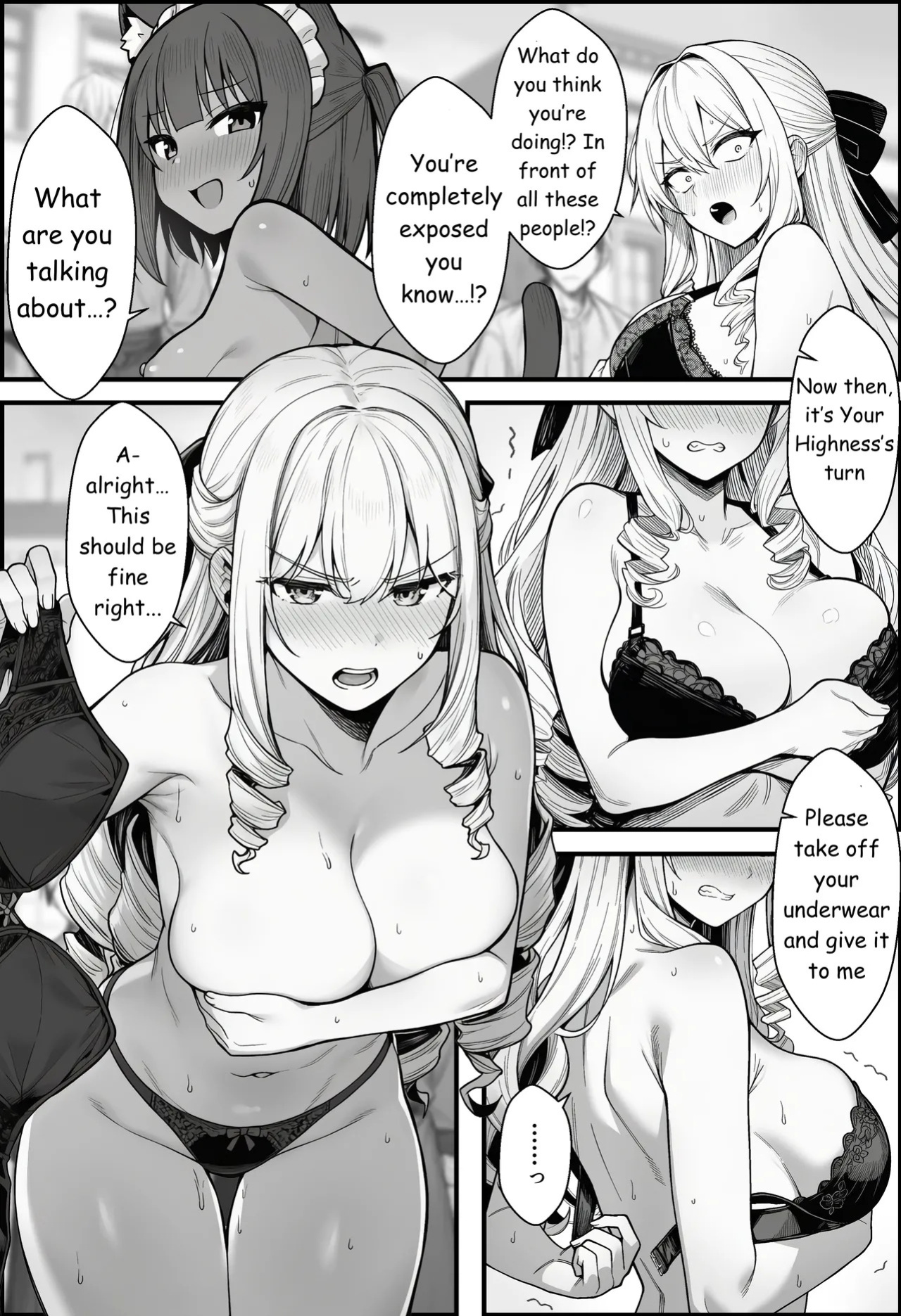 [COMIC Ainu] A Story About Teaching a Selfish Princess—Who Rules with Tyranny—a Lesson by Dressing Her in an Invisible Gown [AI Generated]