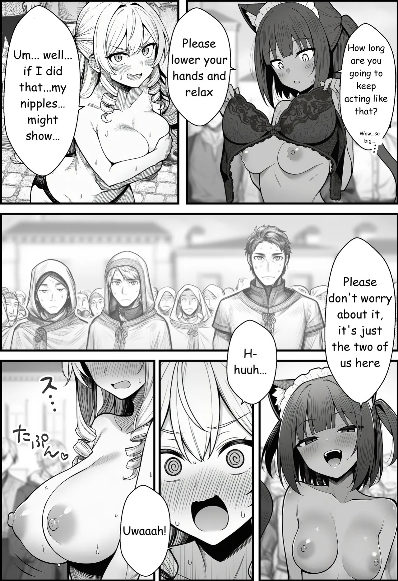 [COMIC Ainu] A Story About Teaching a Selfish Princess—Who Rules with Tyranny—a Lesson by Dressing Her in an Invisible Gown [AI Generated]