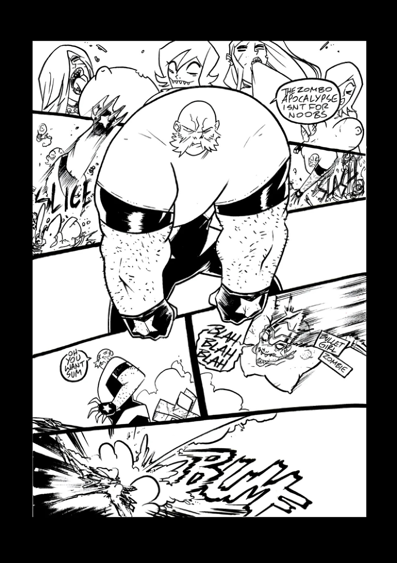 [Boo RudeToons] Big Guns vs Mighty Zombies (ENG)