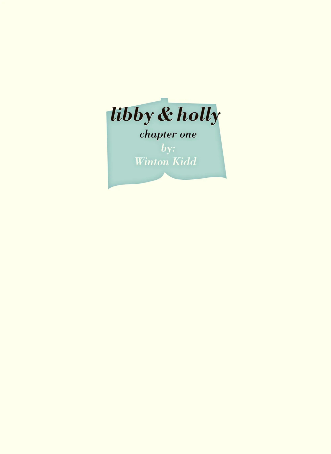 [Winton Kidd] Libby & Holly - Chapter 01 (ENG)