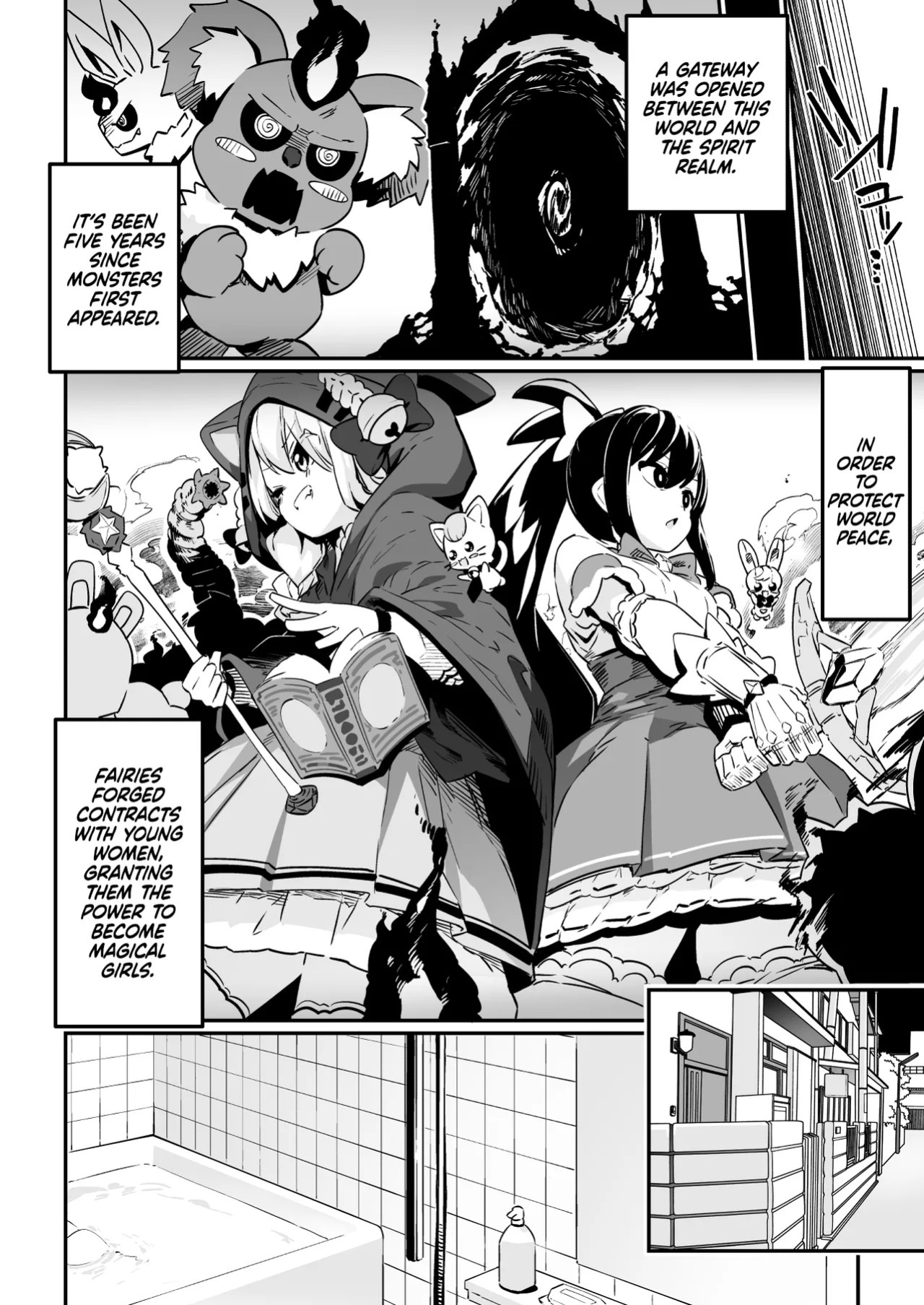 [Mannen Dokodoko Dondodoko (Tottotonero Tarou.)] Mahou Shoujo no Naoshikata (Otoshikata) Kizu o Naoseru no wa Oji-san dake!! | Healing (Breaking) a Magical Girl - Only Oji-san Can Cure Her Wounds! [English] [Xzosk]