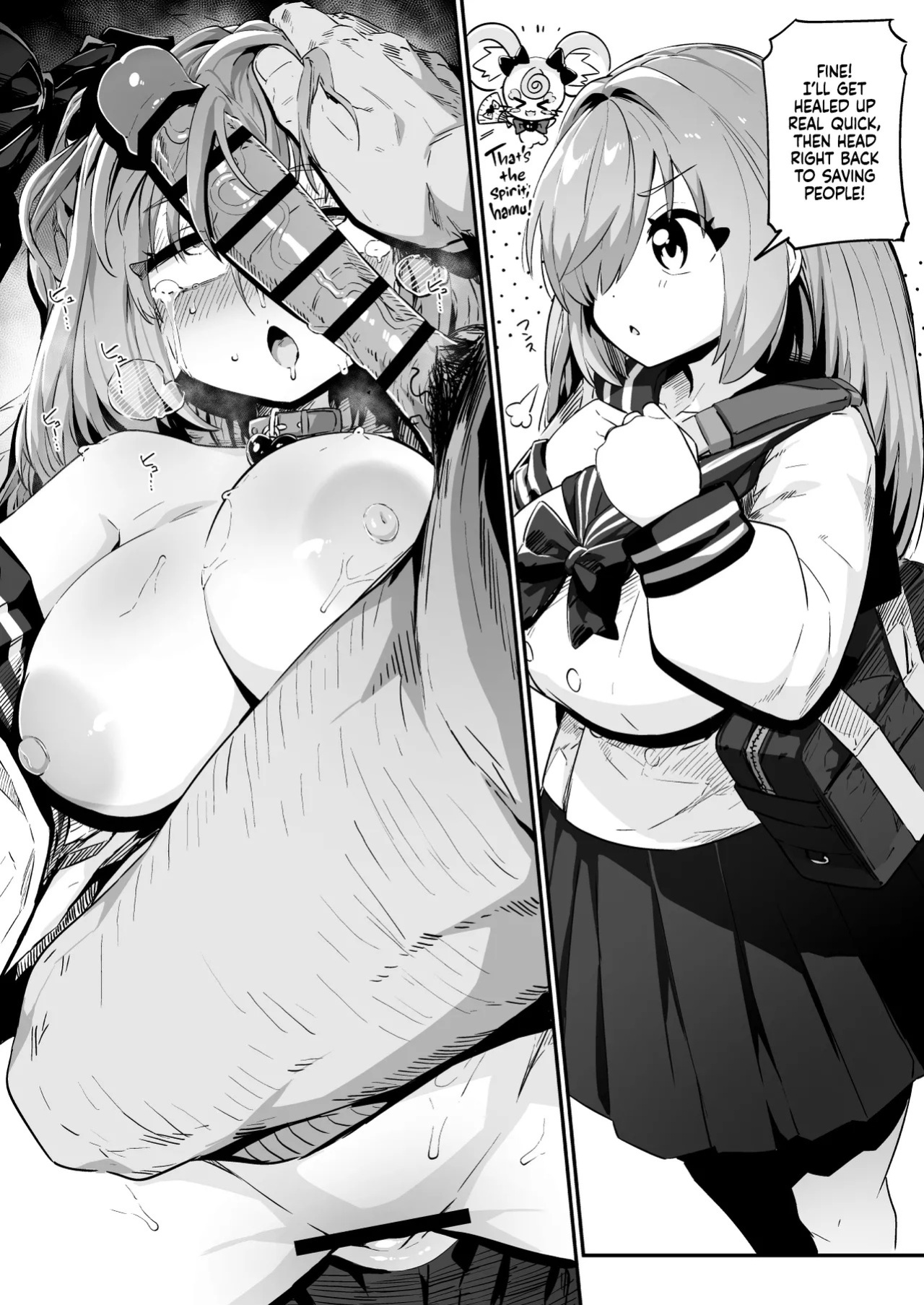 [Mannen Dokodoko Dondodoko (Tottotonero Tarou.)] Mahou Shoujo no Naoshikata (Otoshikata) Kizu o Naoseru no wa Oji-san dake!! | Healing (Breaking) a Magical Girl - Only Oji-san Can Cure Her Wounds! [English] [Xzosk]