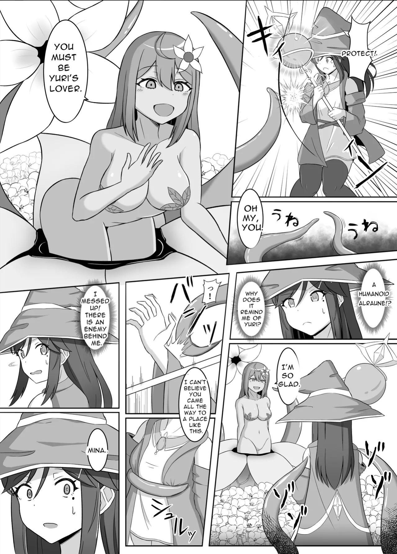 [Corruprotocol (EPLOOV)] Kuro ni Somaru Yuri 2 ~Alraune Ochi Shita Osananajimi ni Karada o Mushibamarete Iku Hanashi~ | Yuri Dyed in Black 2 ~The Story of a Childhood Friend Who Fell to an Alraune and Is Now Being Consumed by Her~ [English] [Dere Translat