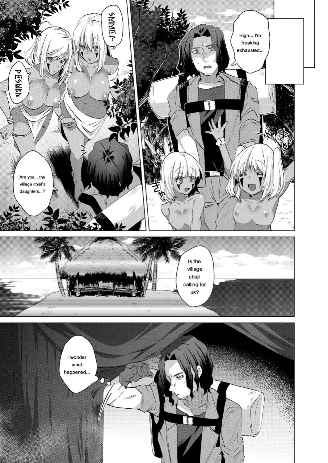 [Ebina Ebi] Kassyoku Musume no Harem Shima - Harem Island of Brown Girl [Digital]
