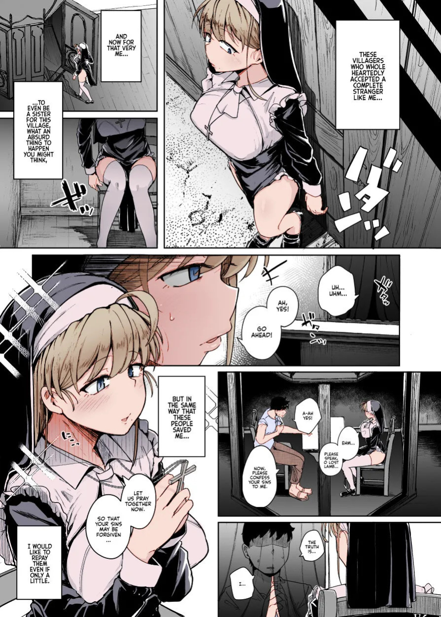 [Jikahatsudensho (flanvia)] Zange Ana | Confession Hole [English] [Kyuume] [crudeacolyte] [Colorized] [Digital]