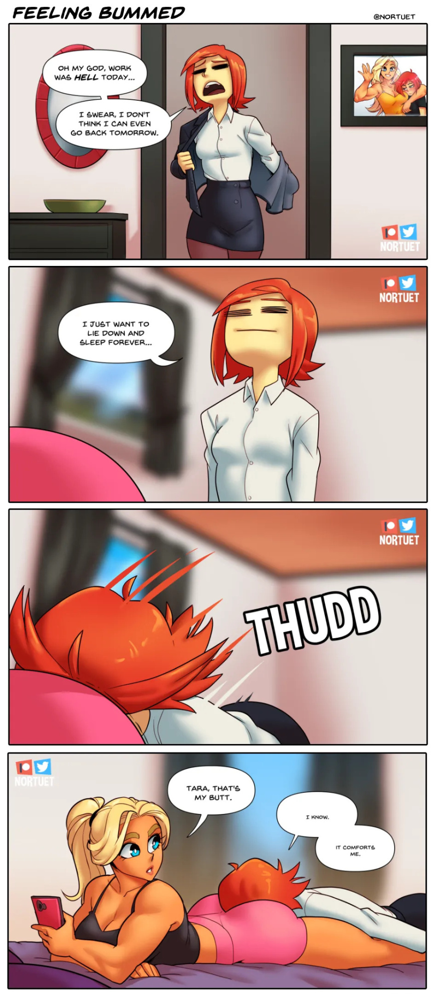 [Nortuet] Nortverse: Tara & Beverly - 4koma