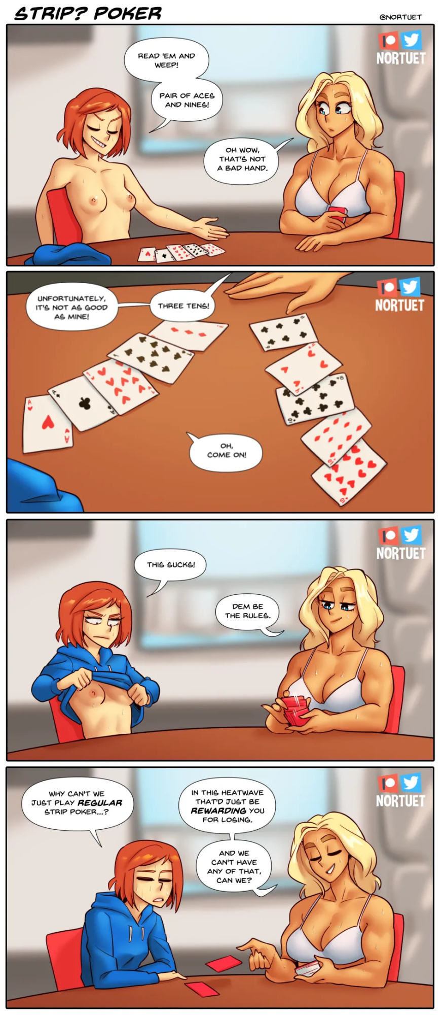 [Nortuet] Nortverse: Tara & Beverly - 4koma