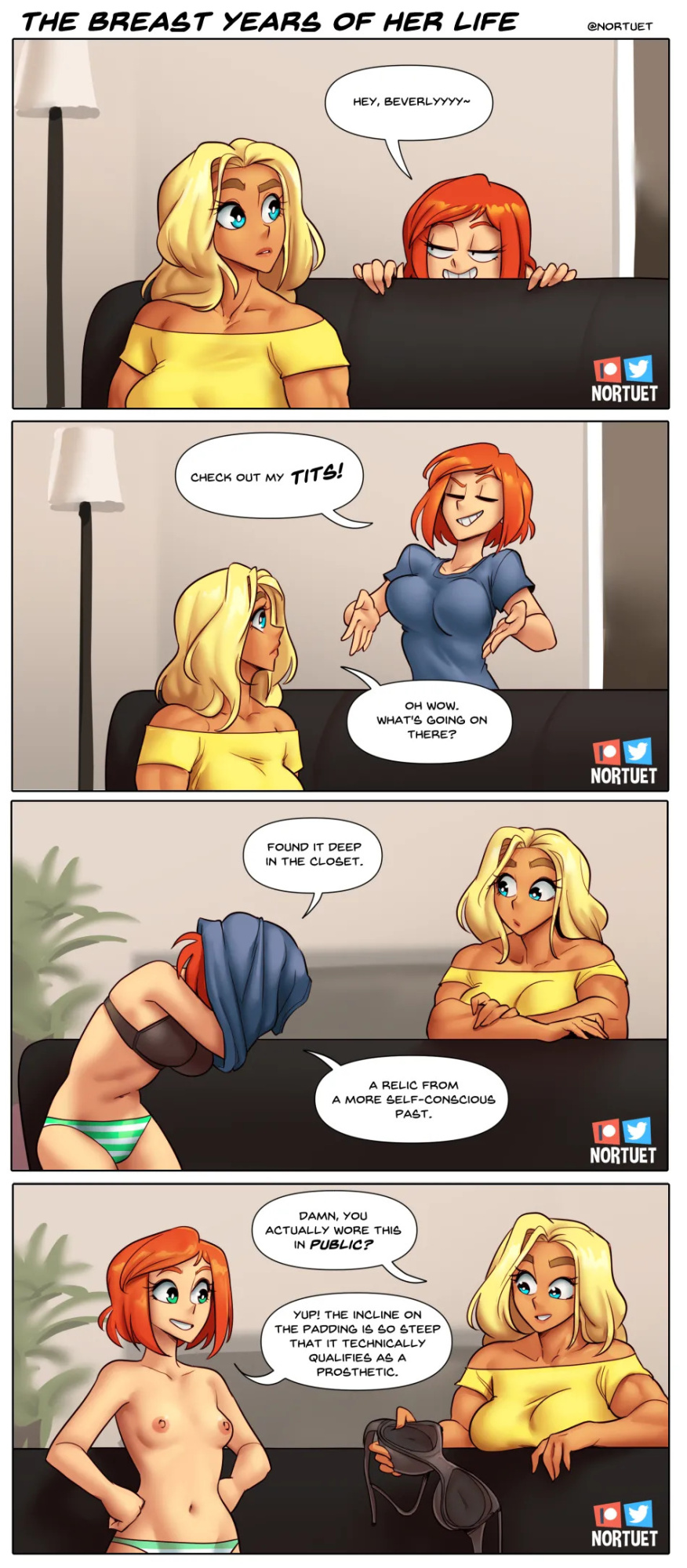 [Nortuet] Nortverse: Tara & Beverly - 4koma