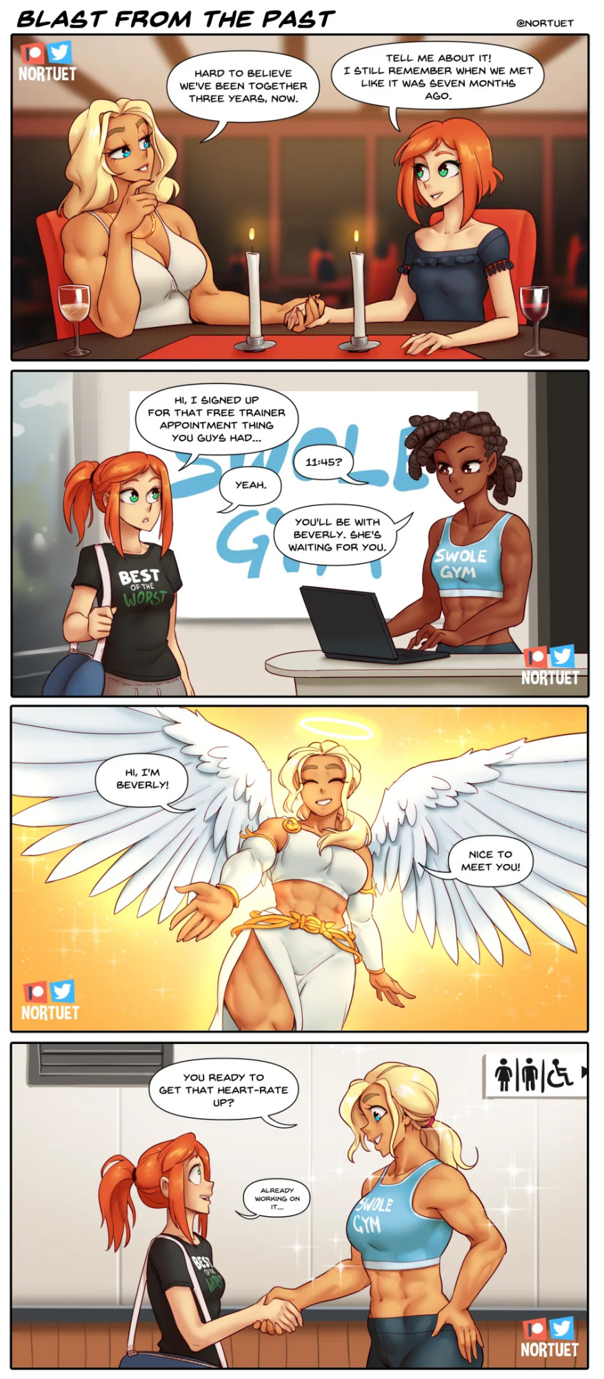 [Nortuet] Nortverse: Tara & Beverly - 4koma