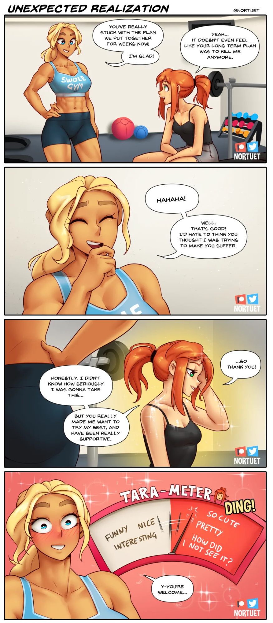 [Nortuet] Nortverse: Tara & Beverly - 4koma