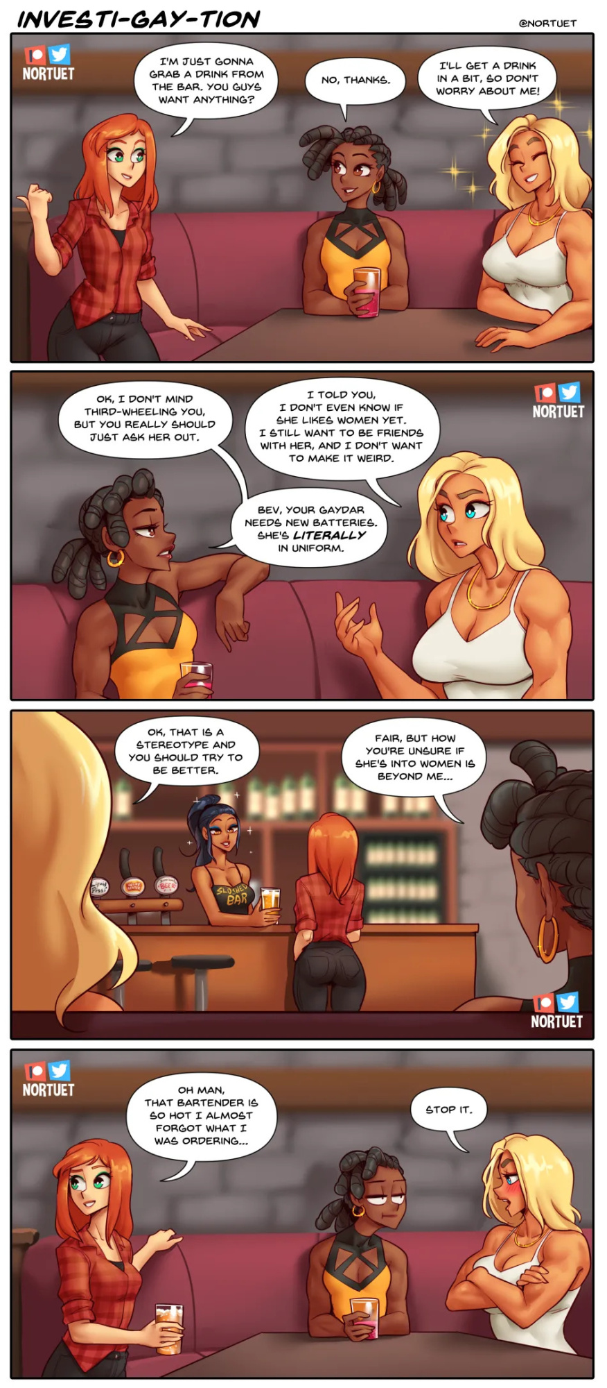 [Nortuet] Nortverse: Tara & Beverly - 4koma
