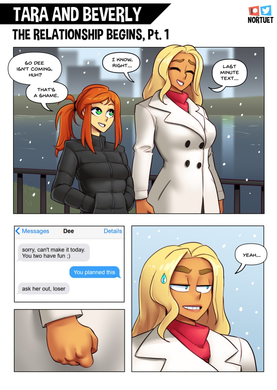 [Nortuet] Nortverse: Tara & Beverly - 4koma