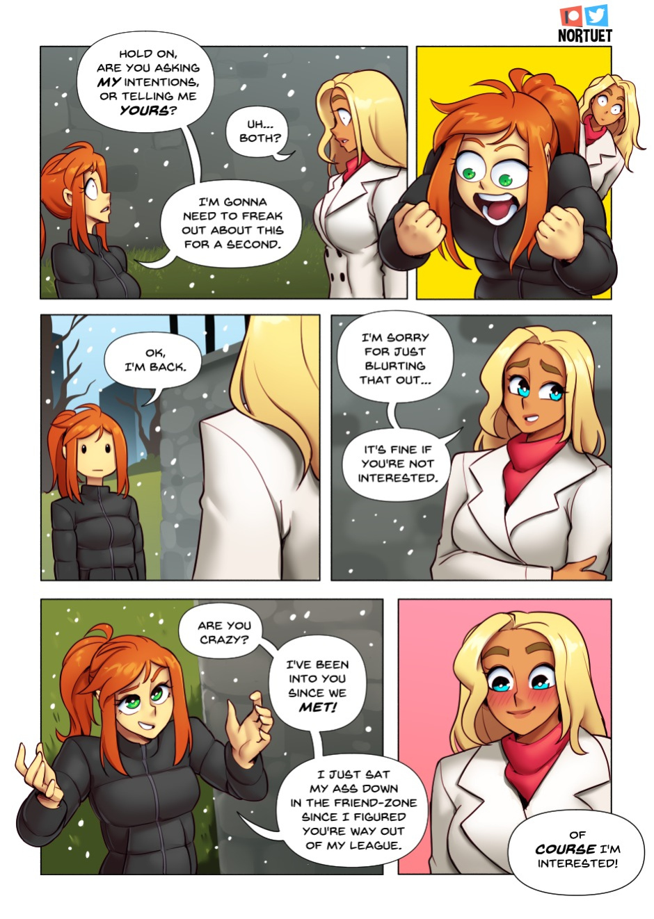 [Nortuet] Nortverse: Tara & Beverly - 4koma