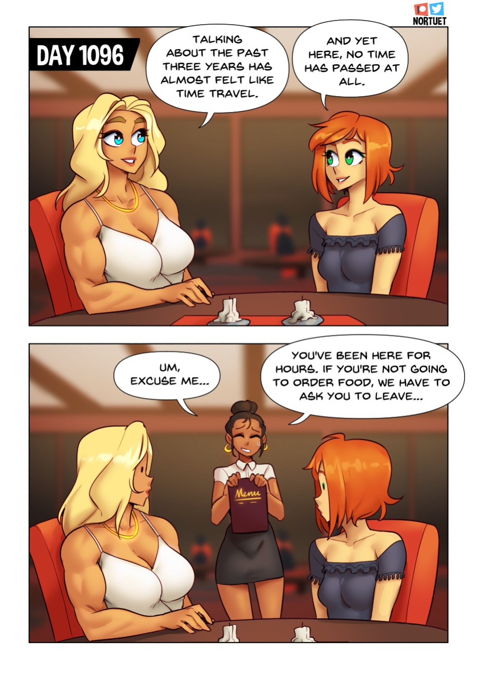 [Nortuet] Nortverse: Tara & Beverly - 4koma