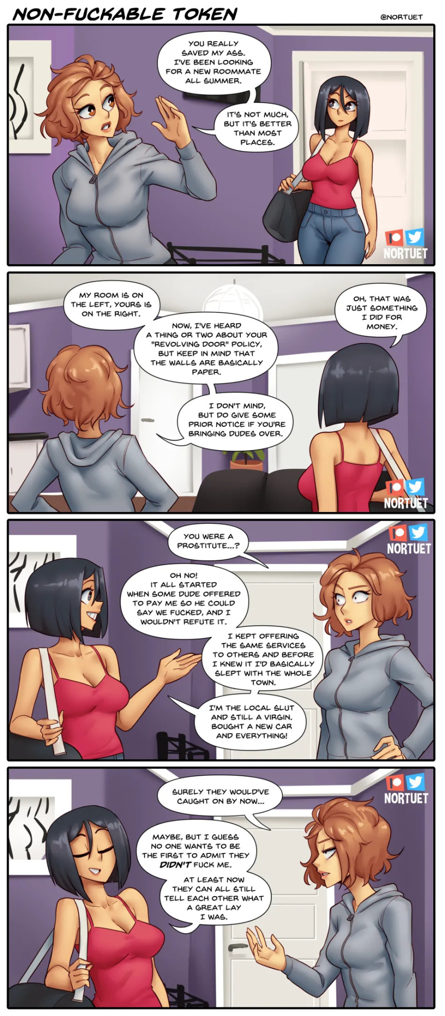 [Nortuet] Nortverse: Tara & Beverly - 4koma