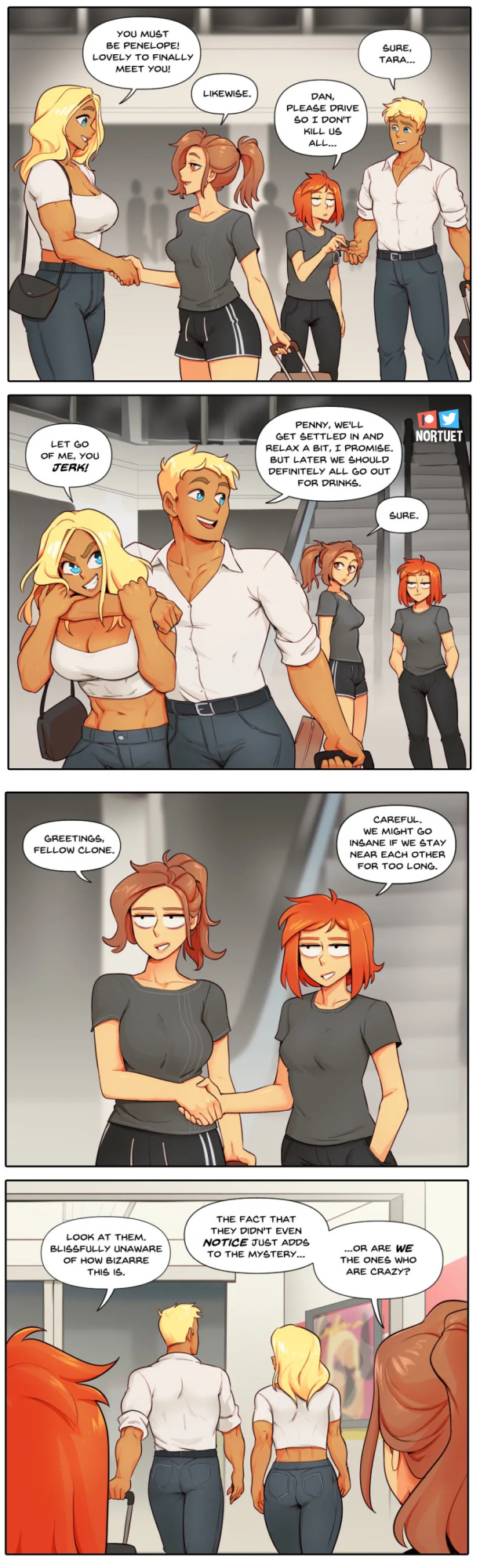 [Nortuet] Nortverse: Tara & Beverly - 4koma