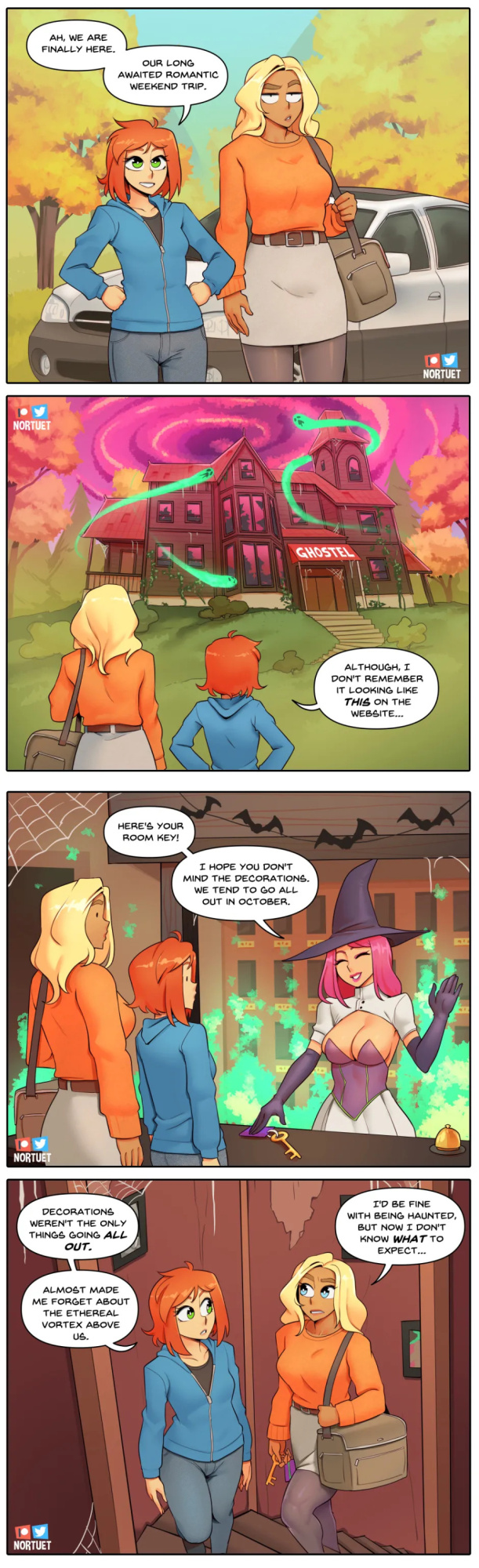 [Nortuet] Nortverse: Tara & Beverly - 4koma