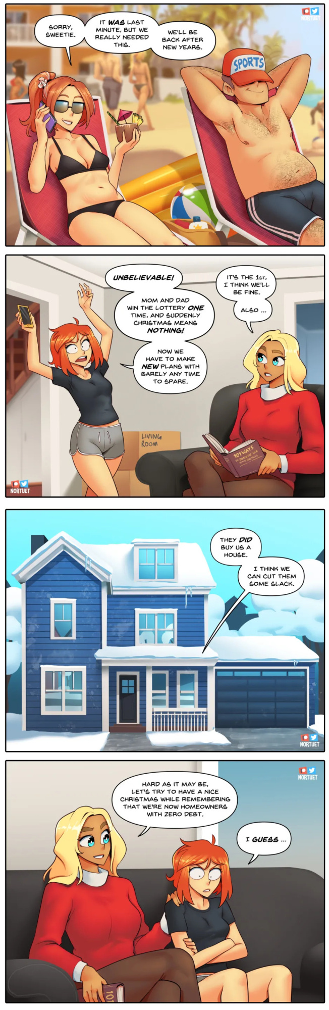 [Nortuet] Nortverse: Tara & Beverly - 4koma