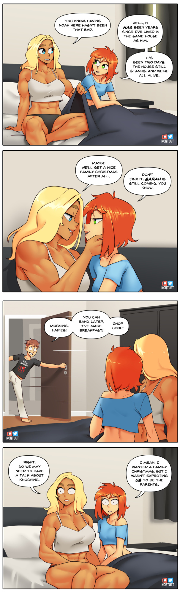 [Nortuet] Nortverse: Tara & Beverly - 4koma