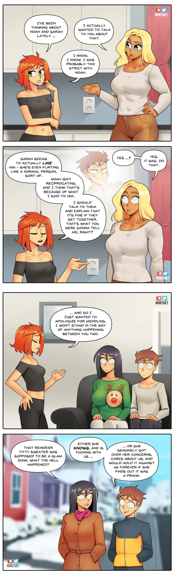 [Nortuet] Nortverse: Tara & Beverly - 4koma