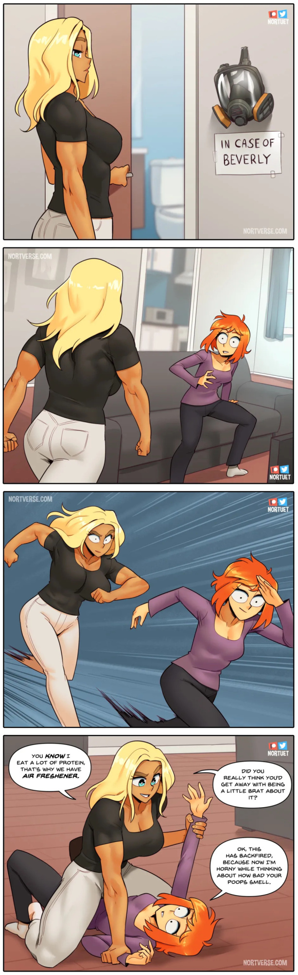 [Nortuet] Nortverse: Tara & Beverly - 4koma
