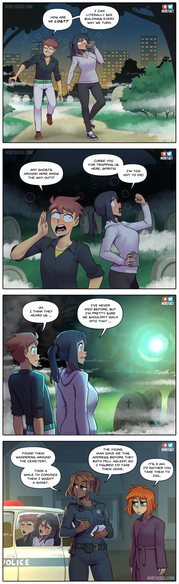[Nortuet] Nortverse: Tara & Beverly - 4koma