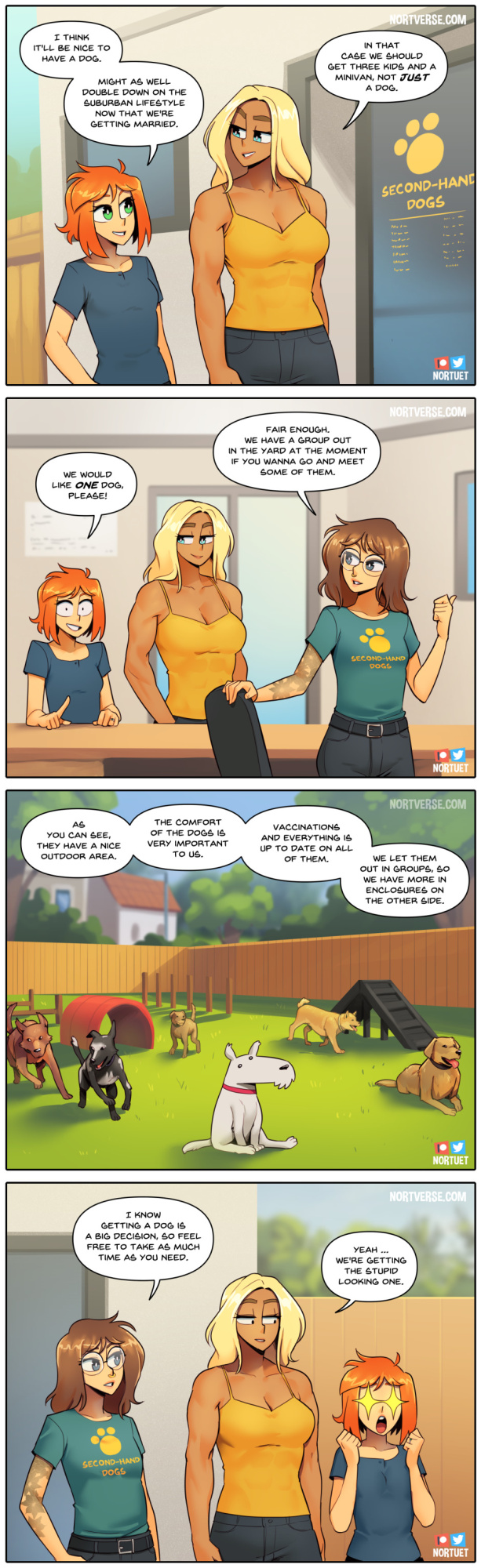 [Nortuet] Nortverse: Tara & Beverly - 4koma