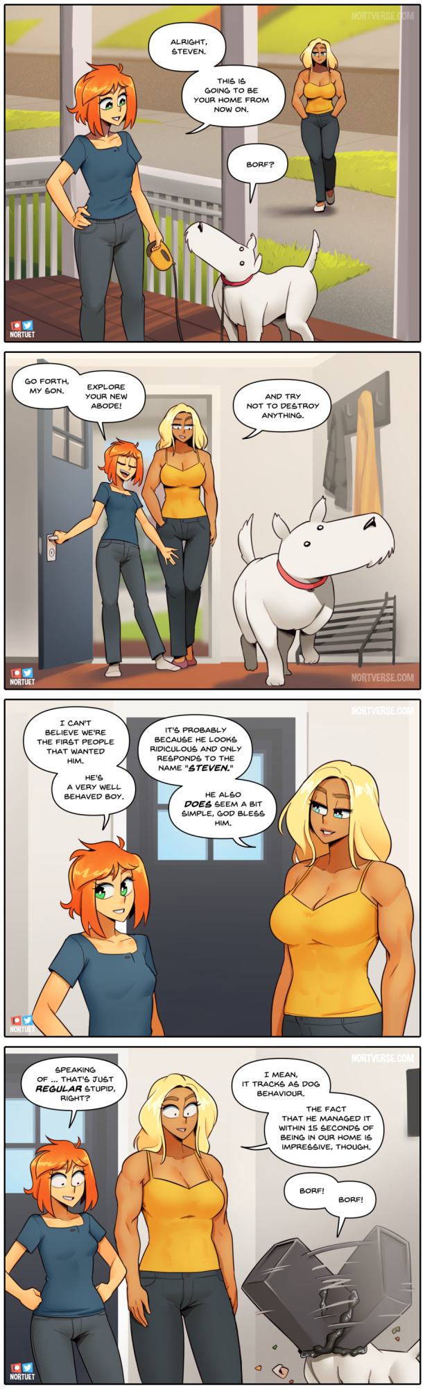 [Nortuet] Nortverse: Tara & Beverly - 4koma