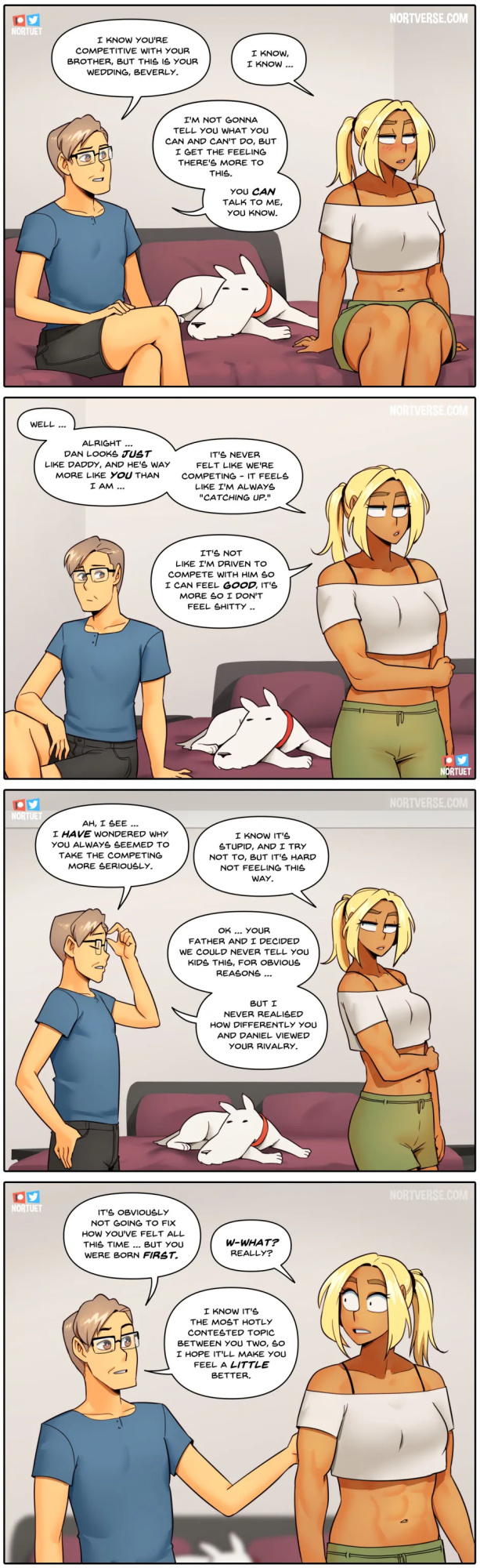 [Nortuet] Nortverse: Tara & Beverly - 4koma