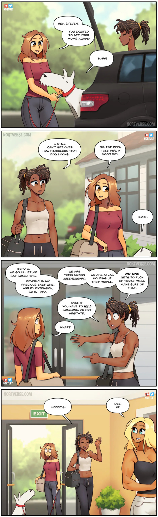[Nortuet] Nortverse: Tara & Beverly - 4koma