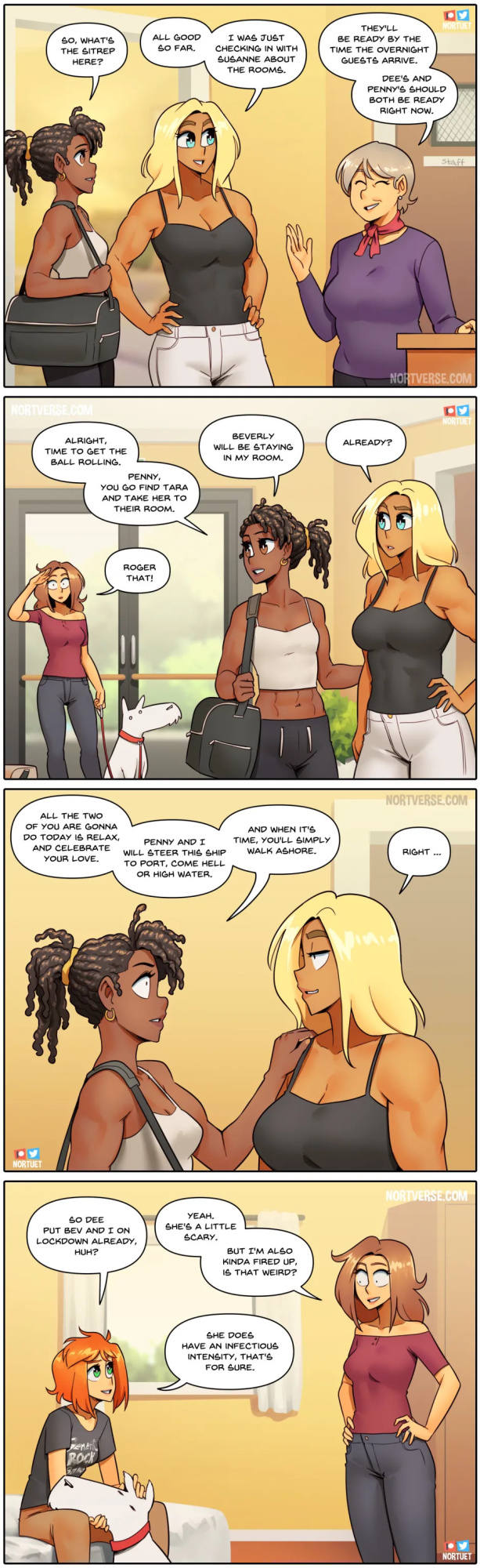 [Nortuet] Nortverse: Tara & Beverly - 4koma