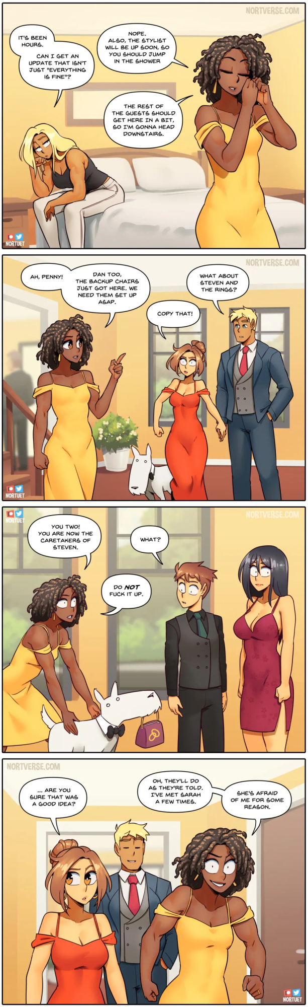 [Nortuet] Nortverse: Tara & Beverly - 4koma