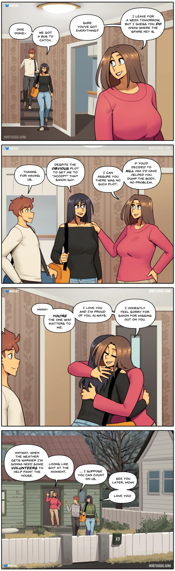 [Nortuet] Nortverse: Tara & Beverly - 4koma