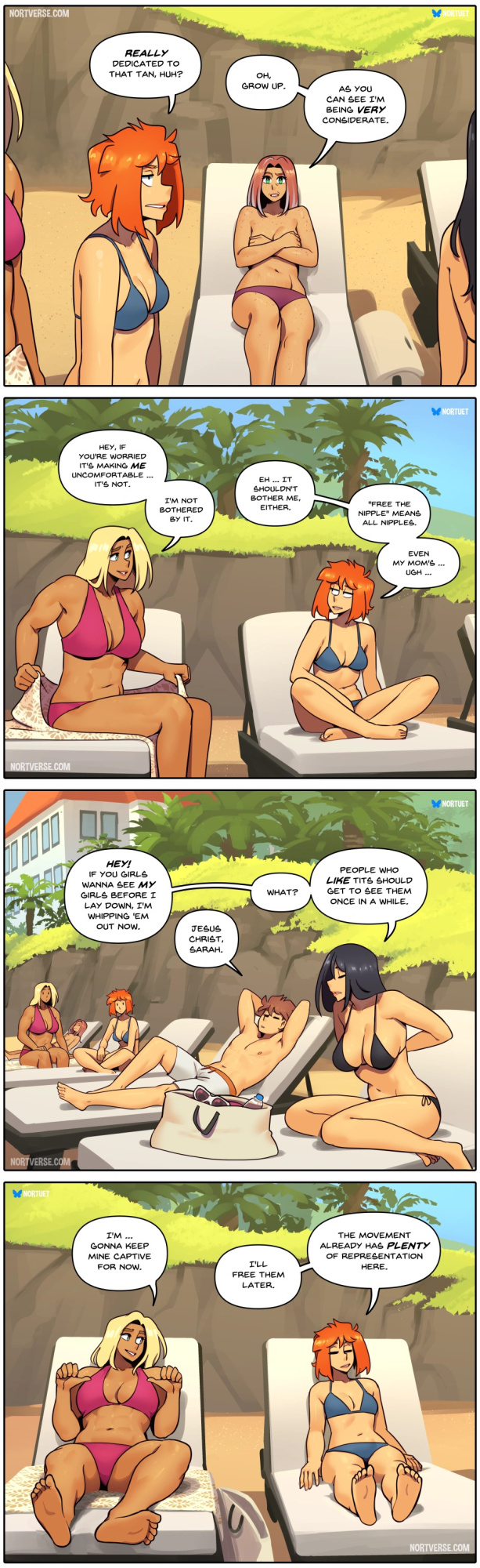 [Nortuet] Nortverse: Tara & Beverly - 4koma