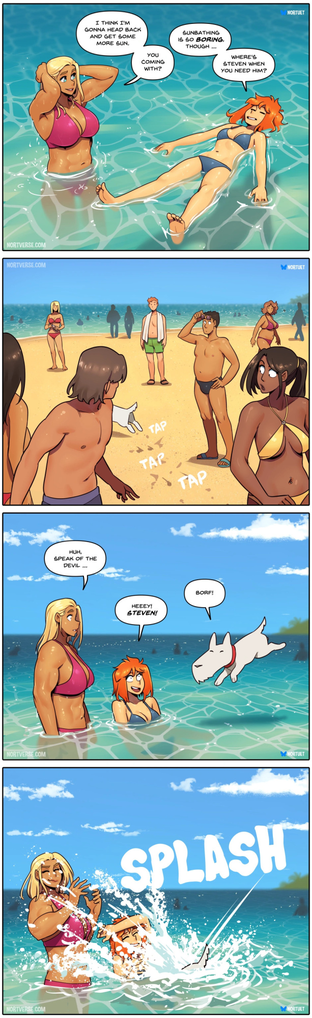 [Nortuet] Nortverse: Tara & Beverly - 4koma