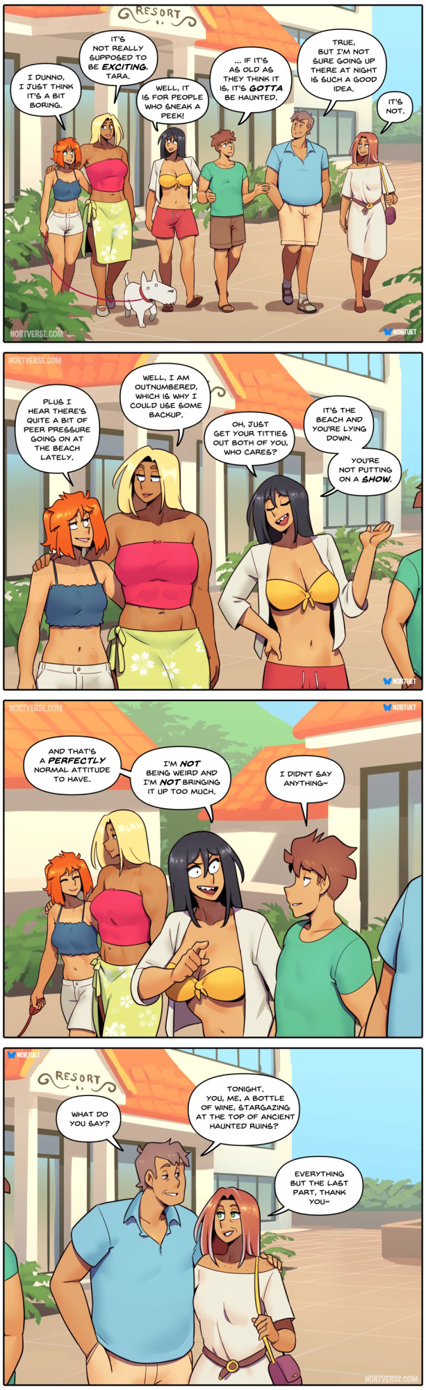 [Nortuet] Nortverse: Tara & Beverly - 4koma