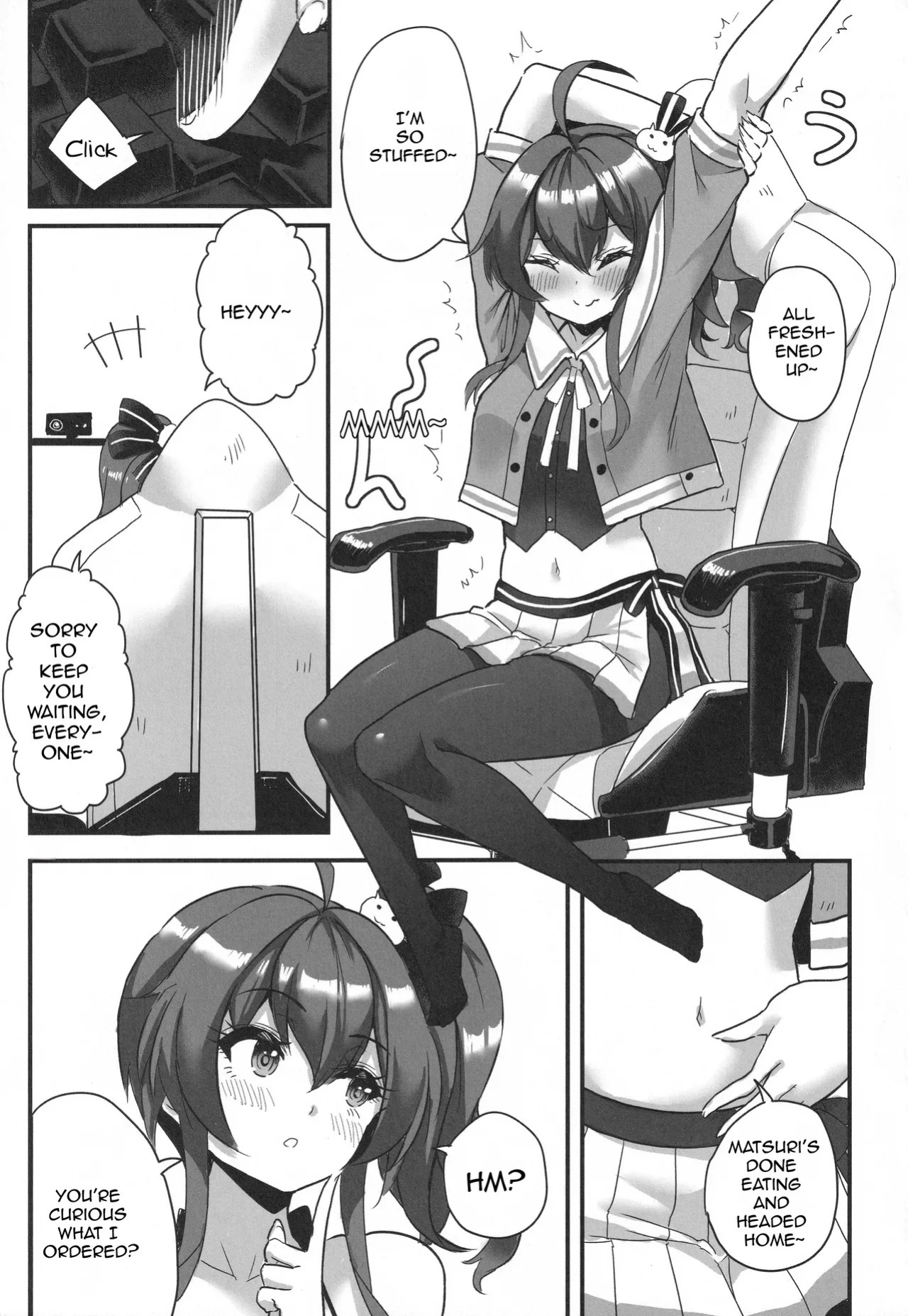 (C104) [Faranoa (KameBurning)] vtUber Eats (Natsuiro Matsuri) [English]