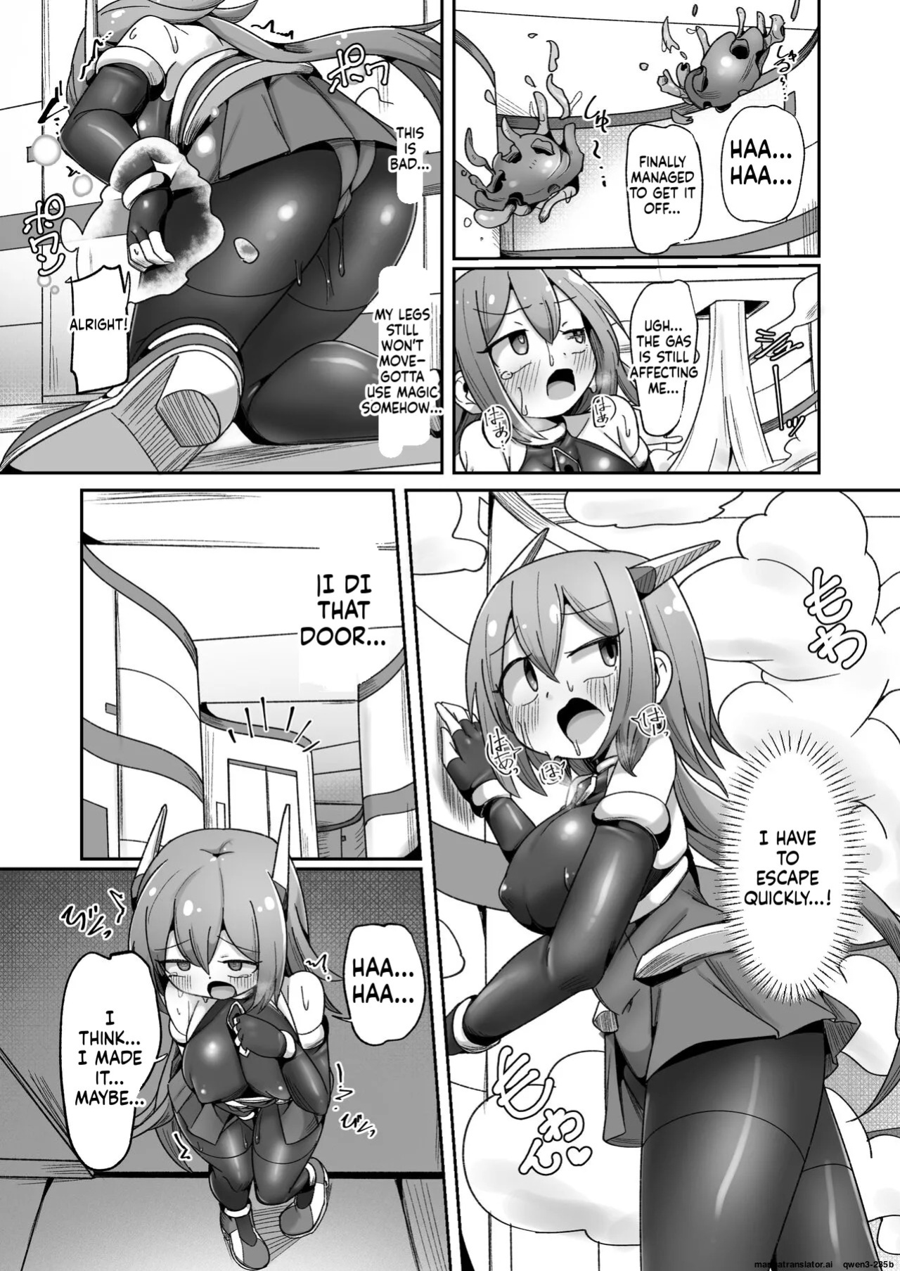 [Echie Kokufuku Aka (Monota)] Maryoku Tank Choukyou sareta Koto mo Sukkari Wasurete no Kono Ko to Teki Ajito ni Idonjau Onna Hero-chan (SCANMTL)