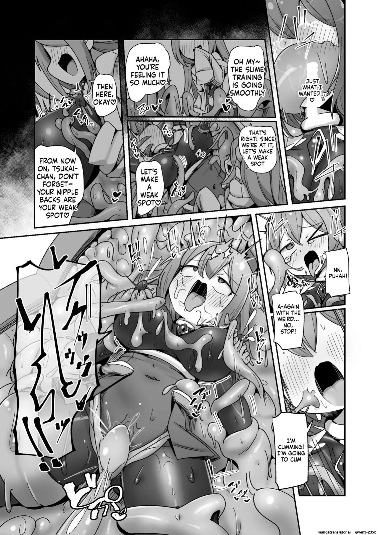[Echie Kokufuku Aka (Monota)] Maryoku Tank Choukyou sareta Koto mo Sukkari Wasurete no Kono Ko to Teki Ajito ni Idonjau Onna Hero-chan (SCANMTL)