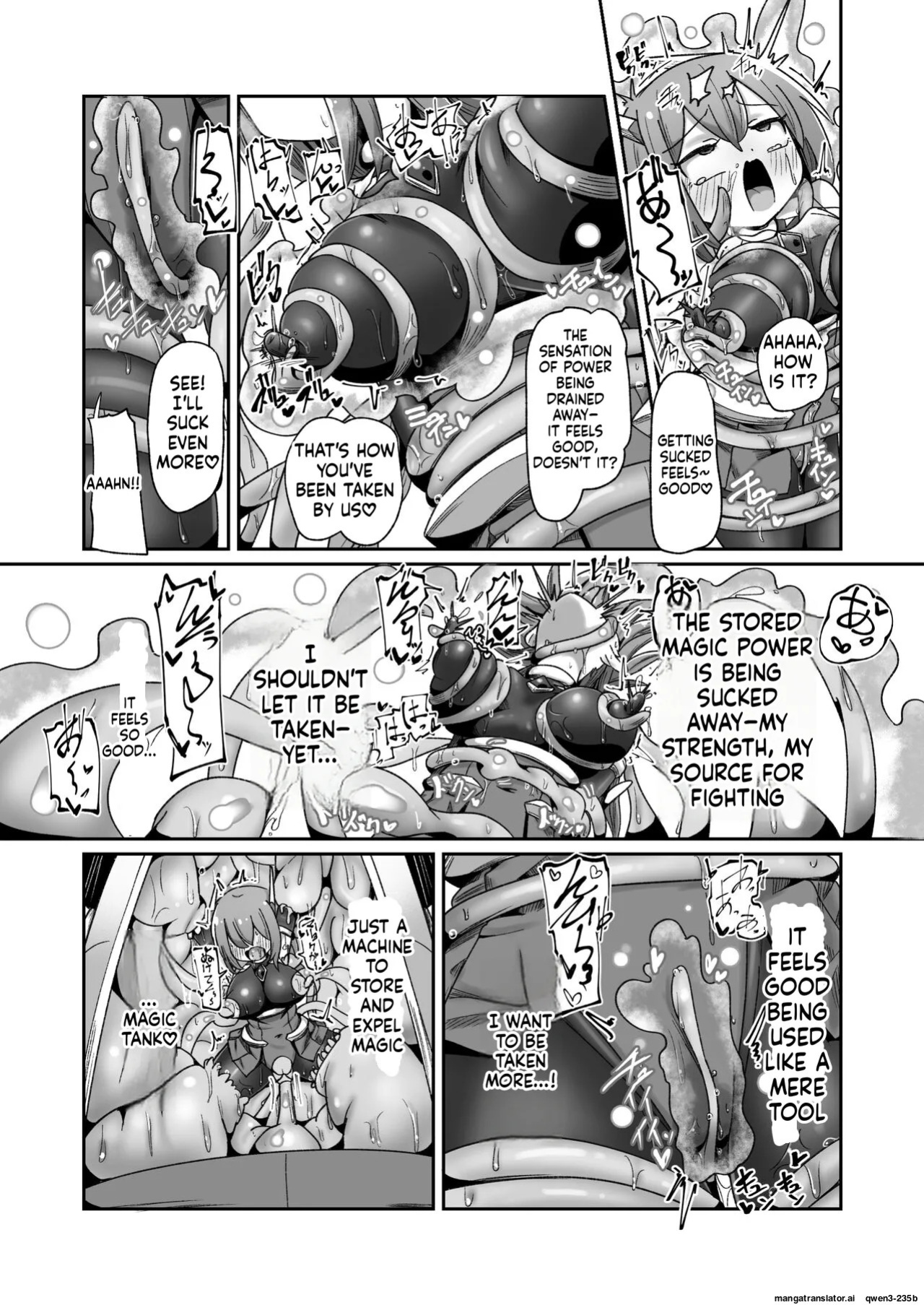 [Echie Kokufuku Aka (Monota)] Maryoku Tank Choukyou sareta Koto mo Sukkari Wasurete no Kono Ko to Teki Ajito ni Idonjau Onna Hero-chan (SCANMTL)