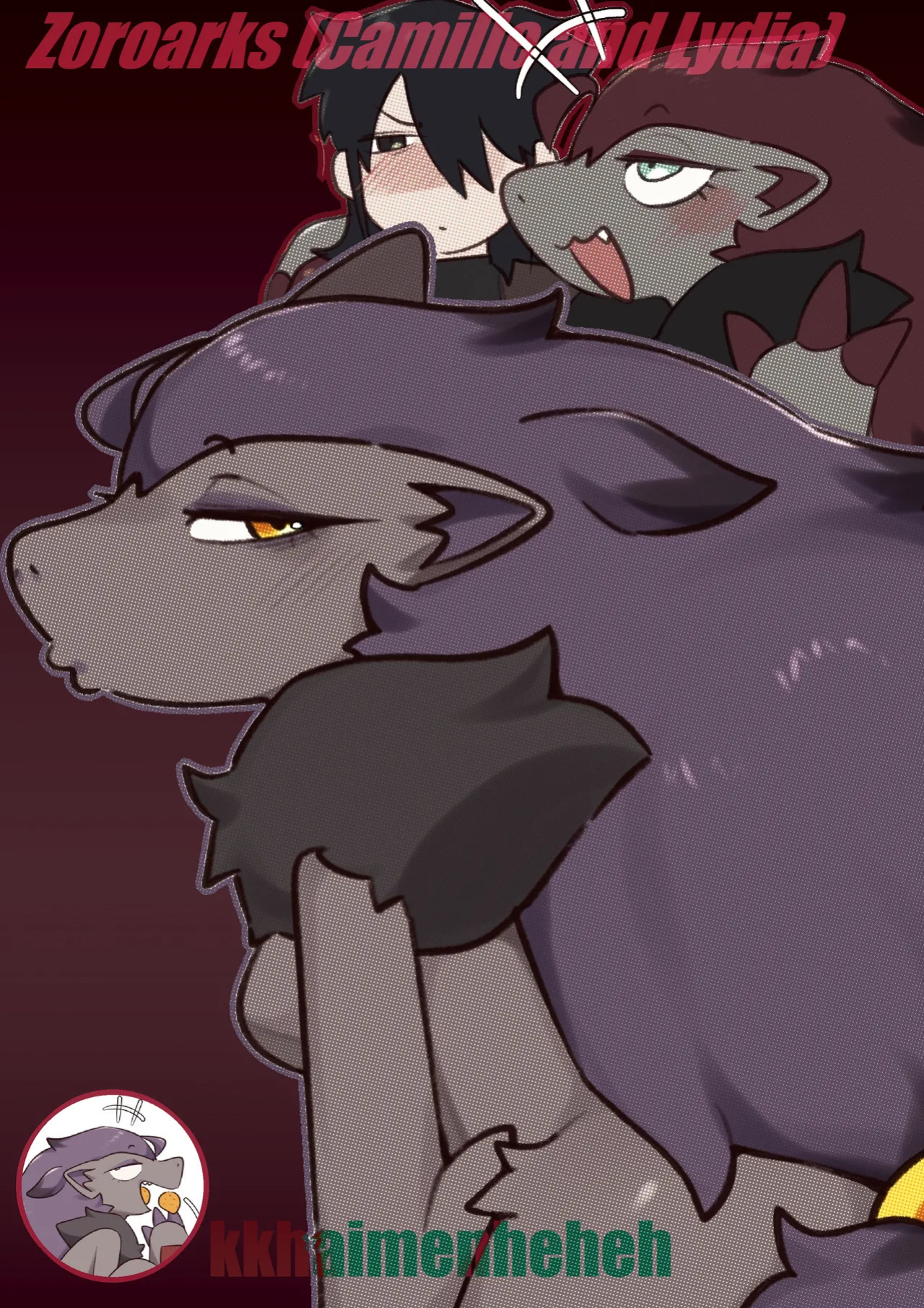 [Kkhaimenheheh] Zoroarks "Camille and Lydia" (Pokemon) (OC)