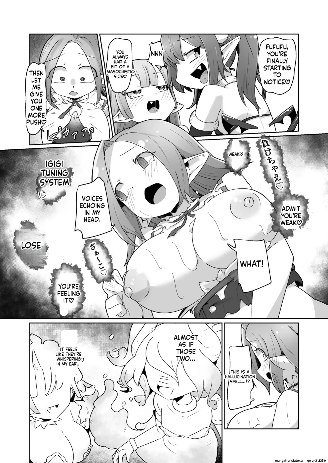 [Echie Kokufuku Aka (Monota)] Haiboku Show Colosseum 1 Kaisenme Tsuyo Tsuyo Majutsushi-chan VS Shintai Kaihatsu ga Tokuina Shou Akuma Succubus-chan (SCANMTL)