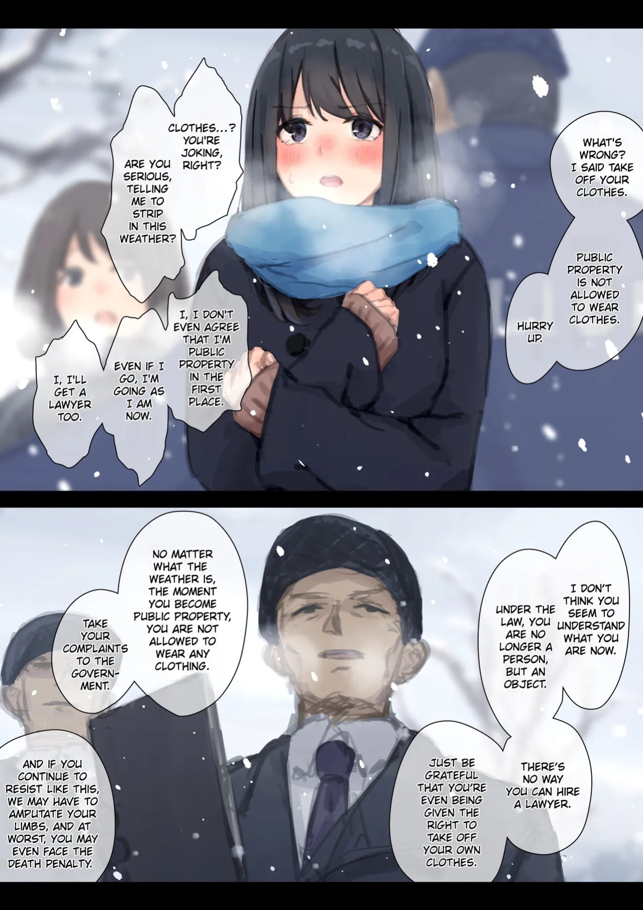 [Yukimaruya (Yukimuramaru)] Kouyuubutsu Shoujo Bangaihen Yuki no Naka no Choushuu | [Yukimaruya (Yukimuramaru)] Public Property Girls Side Story-Collection in the Snow [English]