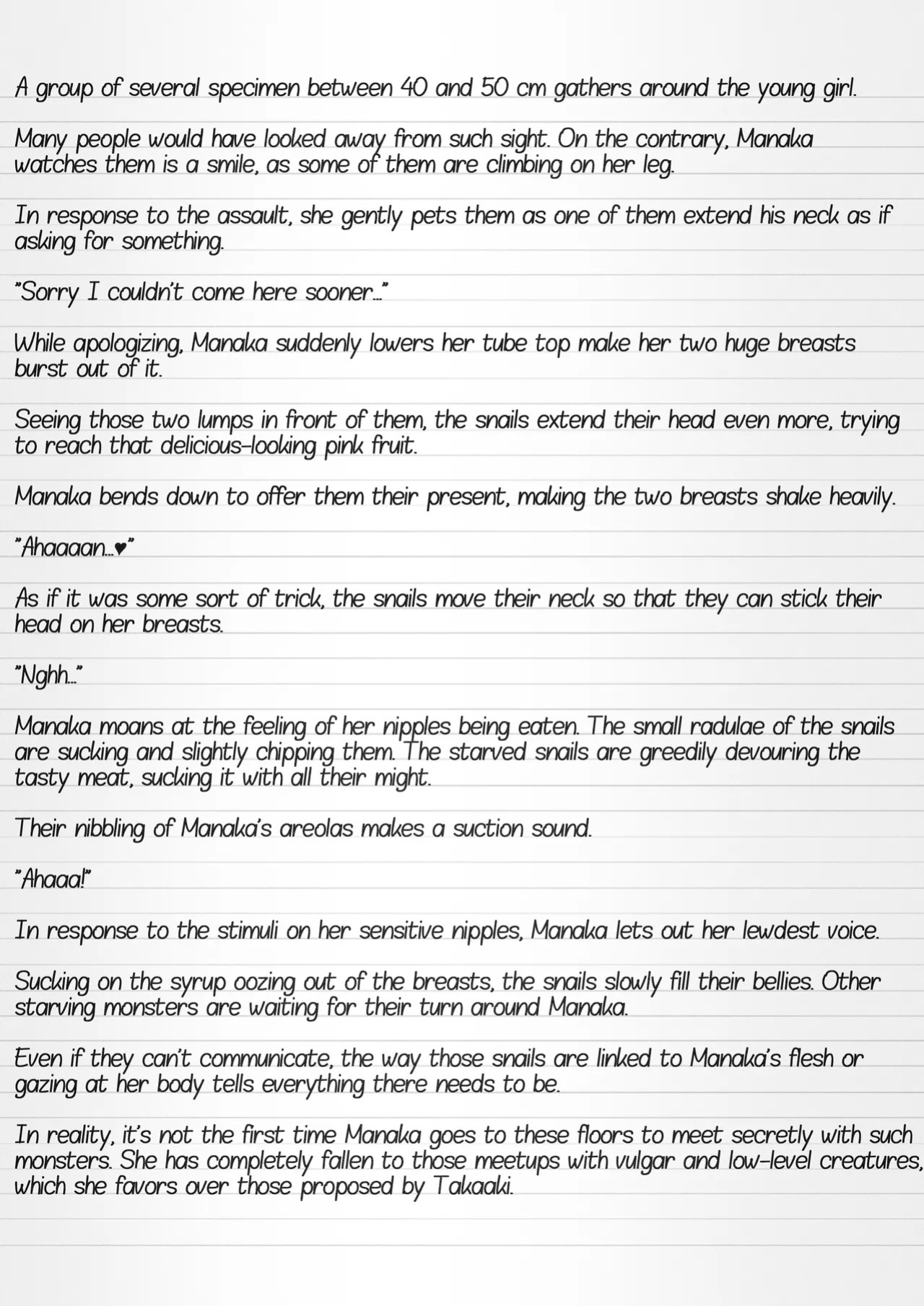 [Tiba-Santi (Misuke)] Misuke's Short Stories 34 - Manaka & Snails (ToHeart2 Dungeon Travelers) [English]