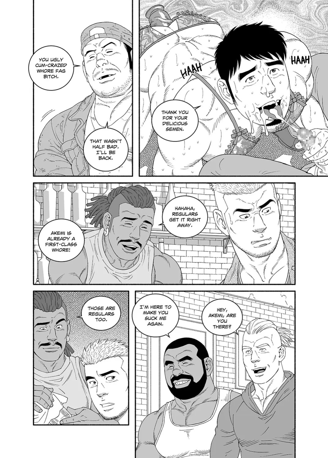 [Tagame Gengoroh] COCKSUCKER I Got Turned into My Best Friend’s Father’s Bitch (Part 1-3) [Eng]