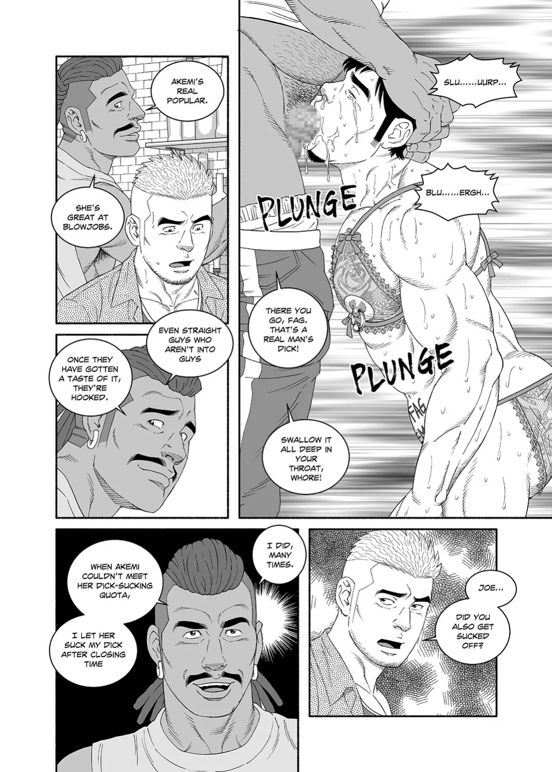 [Tagame Gengoroh] COCKSUCKER I Got Turned into My Best Friend’s Father’s Bitch (Part 1-3) [Eng]