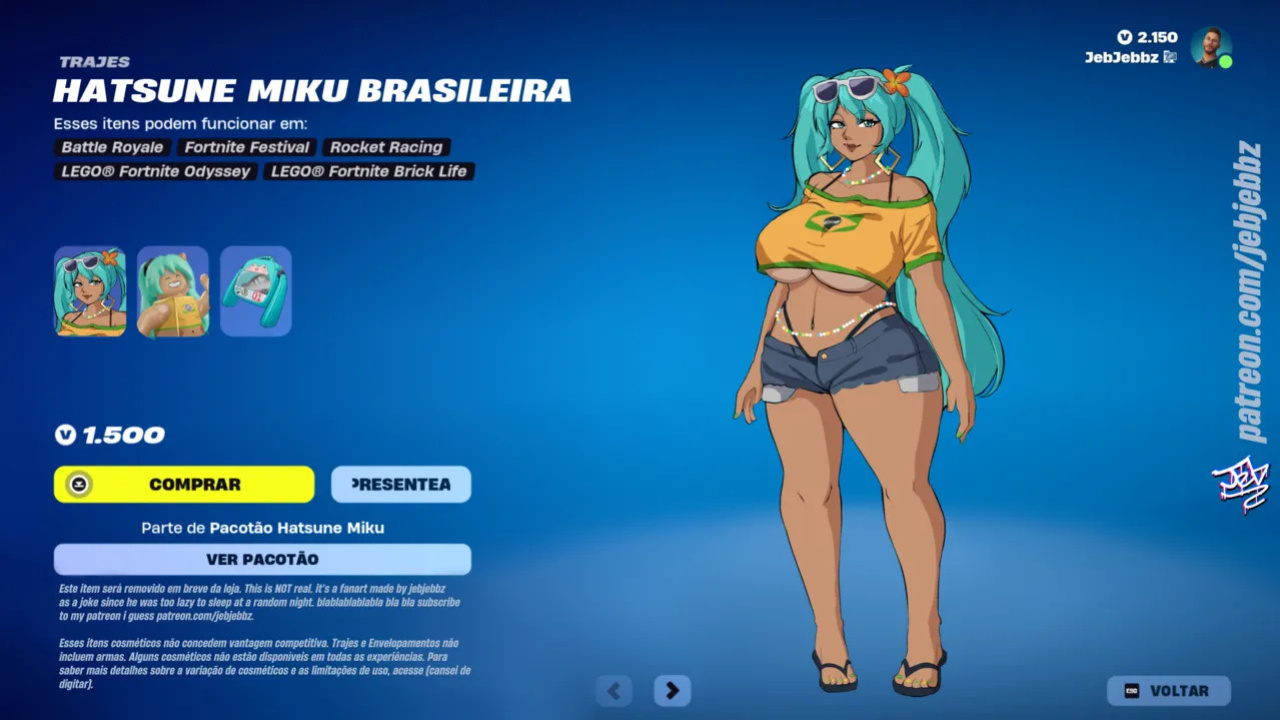 [MayleenMidnight/Jebjebbz] Brazilian Miku (Vocaloid)